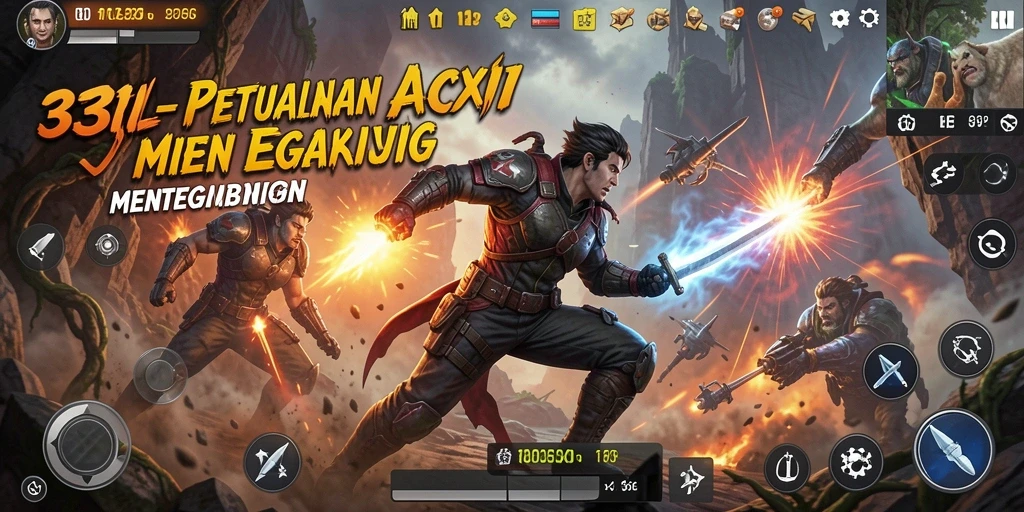 Tangkapan layar gameplay menampilkan pertempuran aksi yang intens di 33L.