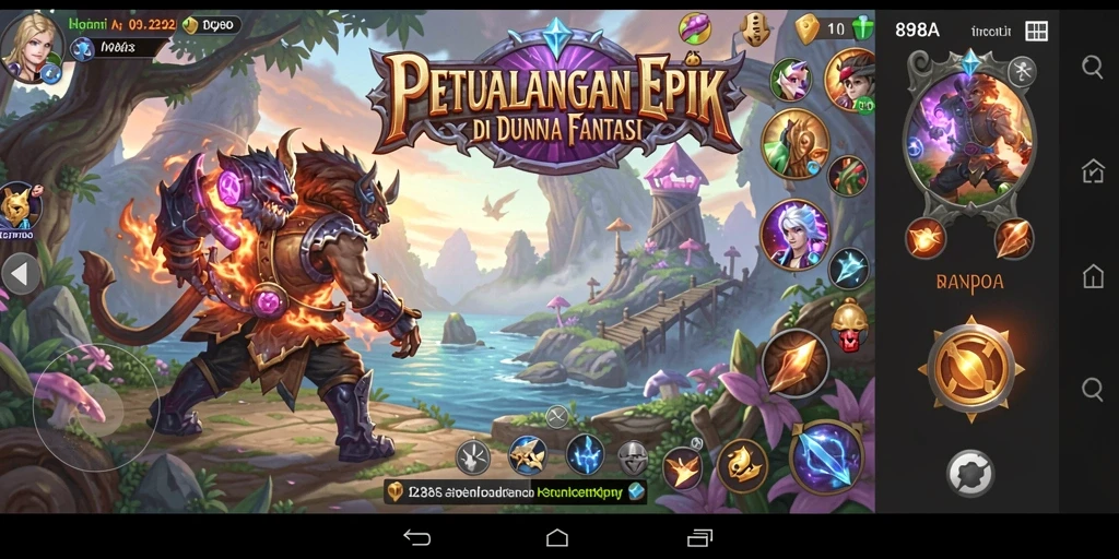 Tampilan gameplay yang menarik dan penuh aksi di 898A.