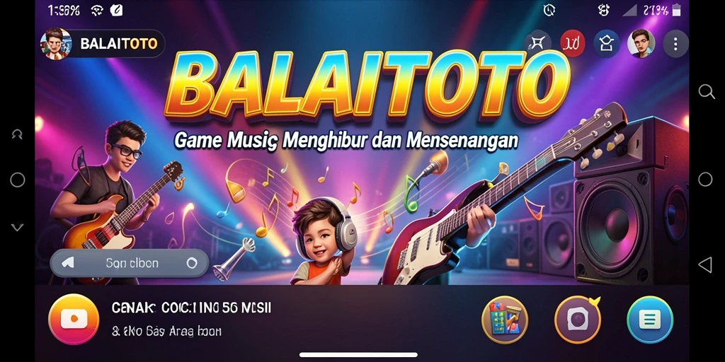 Tangkapan layar gameplay BALAITOTO dengan fitur permainan musik yang seru.