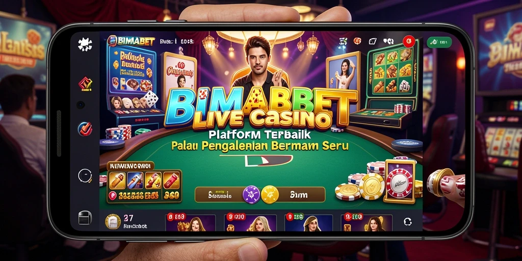 Screenshot gameplay Live Casino yang seru dan interaktif di BIMABET.