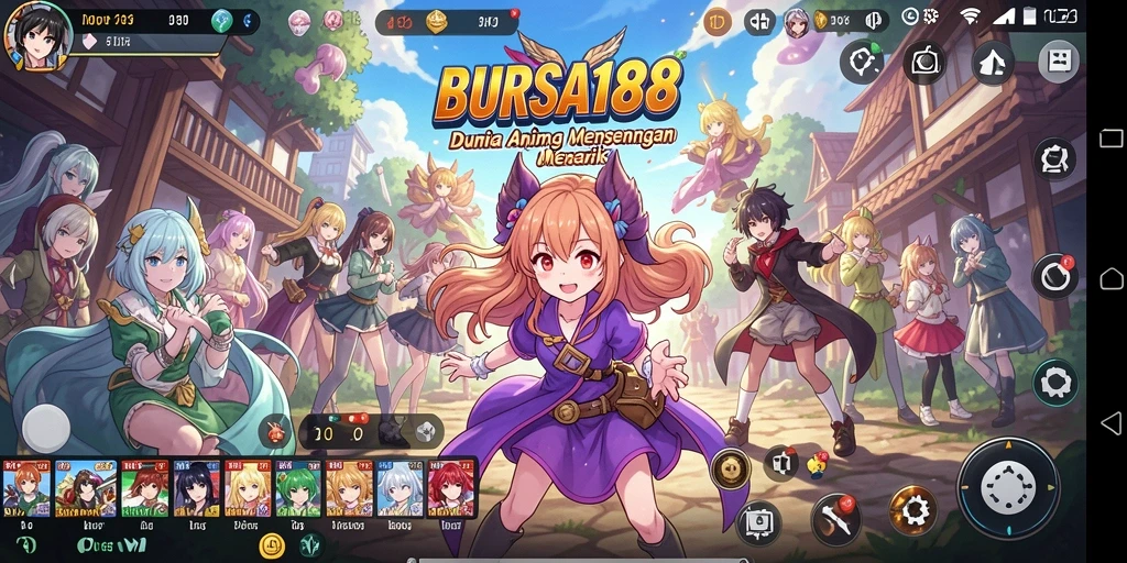 Tampilan gameplay BURSA188 dengan karakter Anime yang menarik.