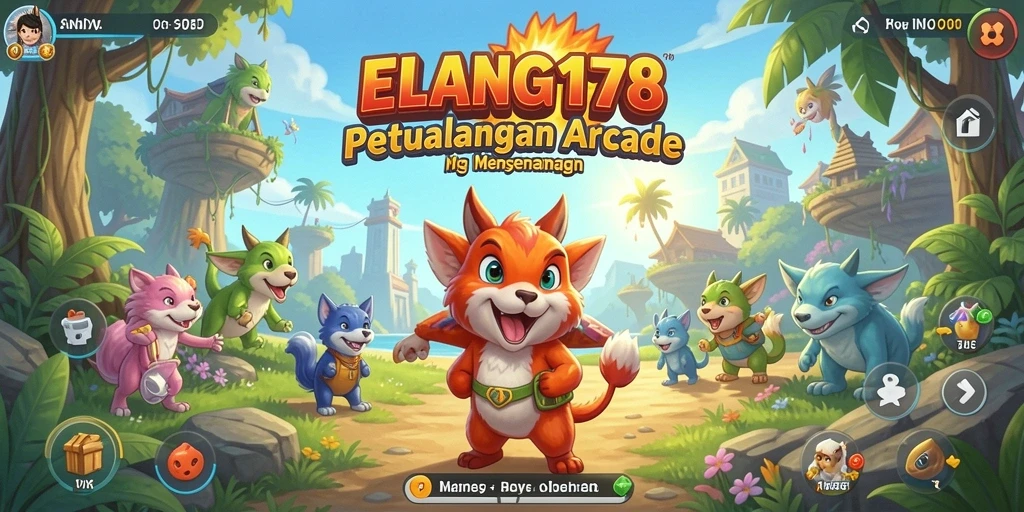 Tangkapan layar ELANG178 menunjukkan aksi seru dan karakter yang beragam.