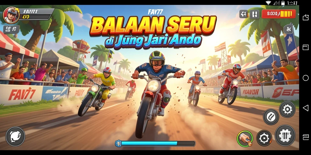 Gameplay Racing yang mendebarkan dan seru