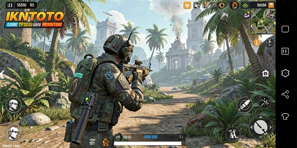 Screenshot gameplay IKNTOTO yang menampilkan aksi seru dalam TPS.