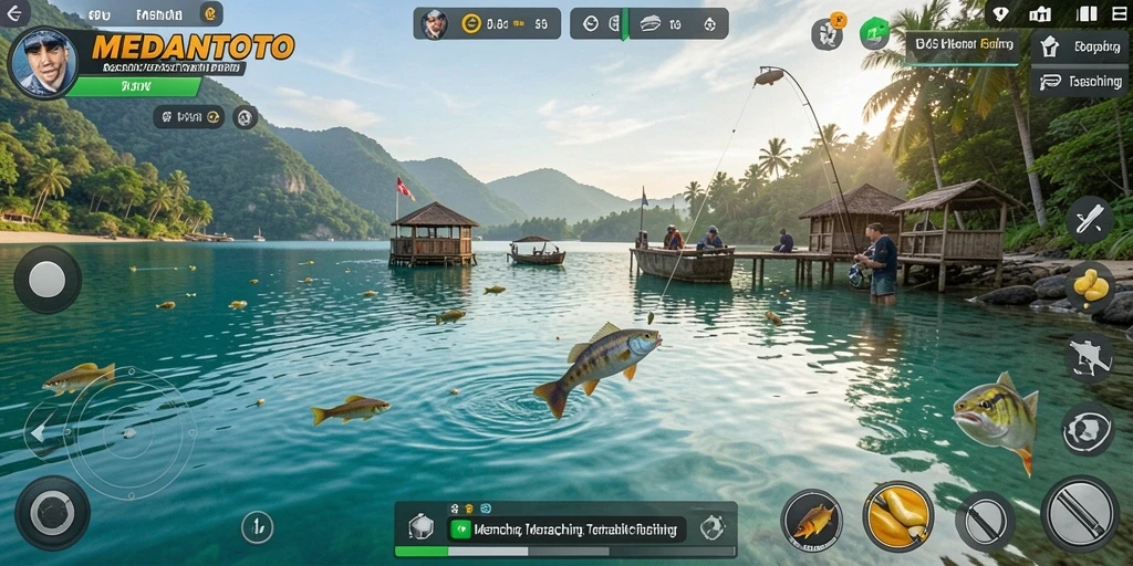Tangkapan ikan yang memukau dalam gameplay MEDANTOTO.