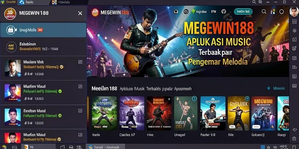 Screenshot dari gameplay MEGEWIN188 yang menampilkan pengalaman musik yang menarik.
