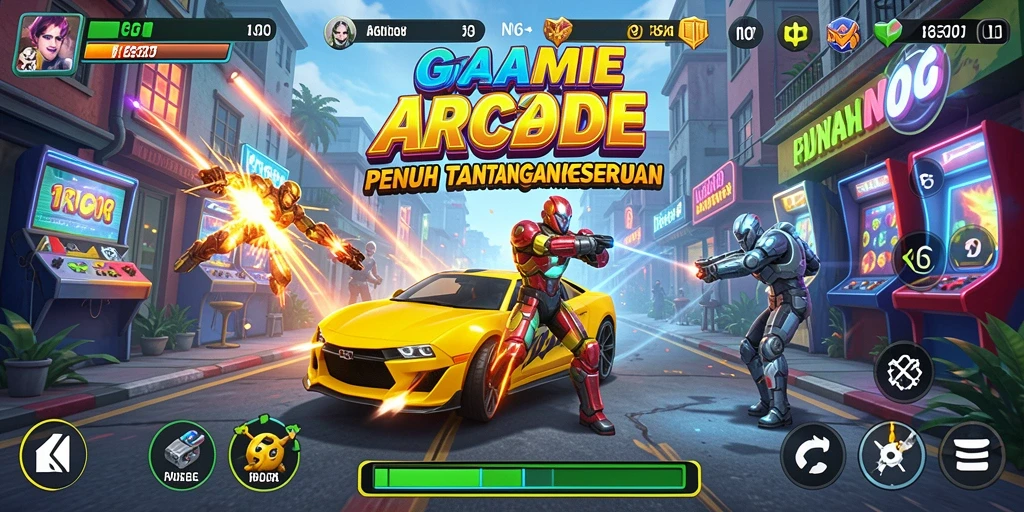 Tampilan gameplay N06 dengan berbagai level dan tantangan menarik.