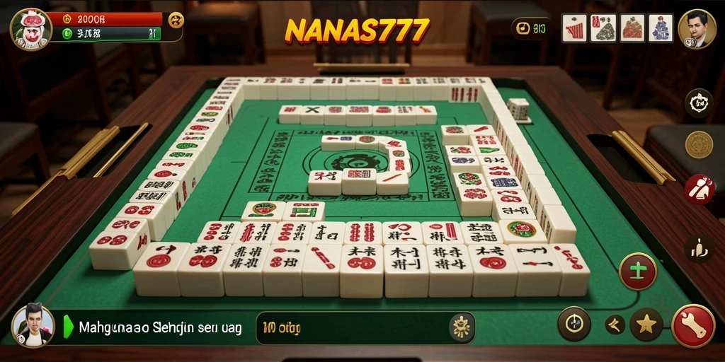 Tampilan gameplay seru dari NANAS777 dengan tantangan Mahjong.
