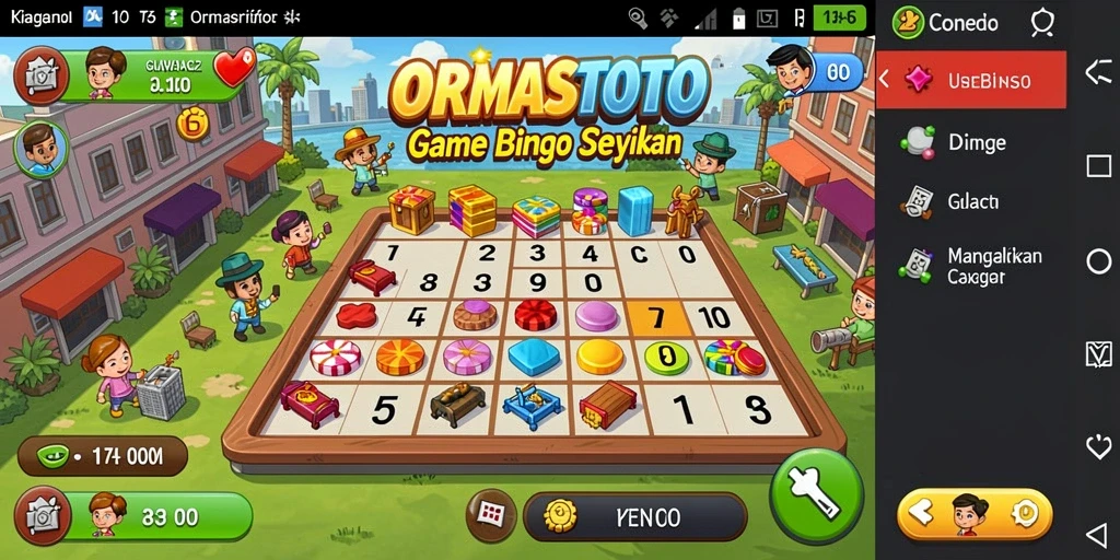 Tampilan gameplay seru di ORMASTOTO Bingo.