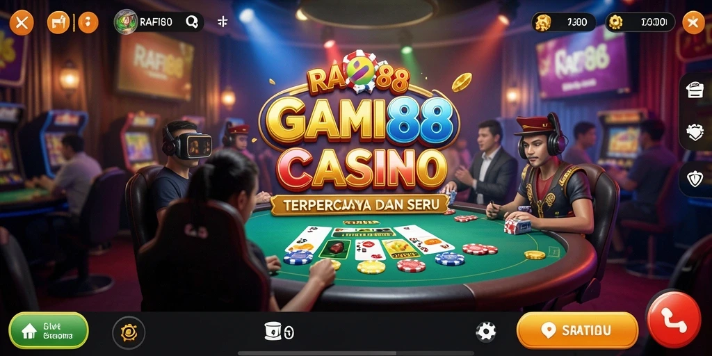 Screenshot gameplay Live Casino yang mendebarkan di RAFI88.