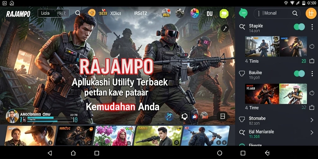 Tampilan utama RAJAMPO dengan fitur pengingat dan pencatatan.
