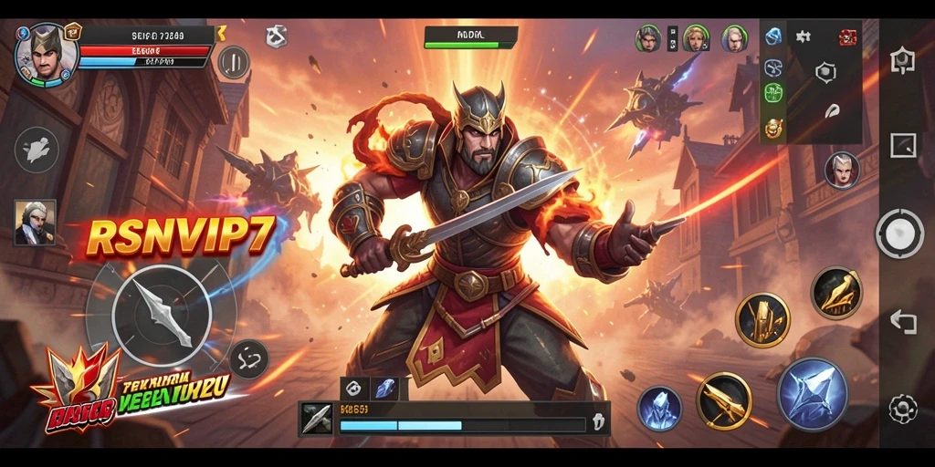 Gameplay RSNVIP7 dengan pertarungan yang intens dan karakter unik.