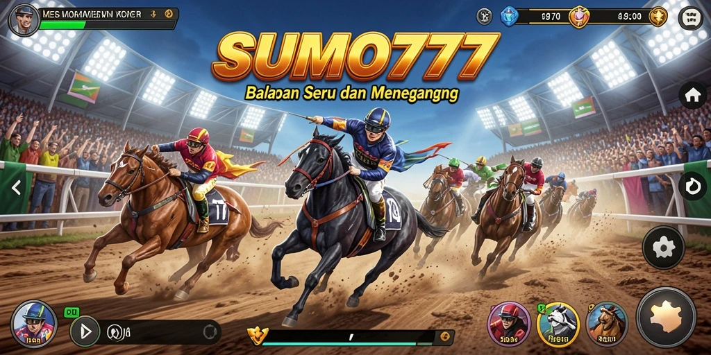 Tampilan gameplay balapan SUMO777 yang seru dan penuh aksi.