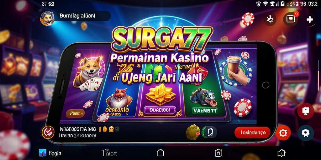Tampilan menawan gameplay Kasino di SURGA77.