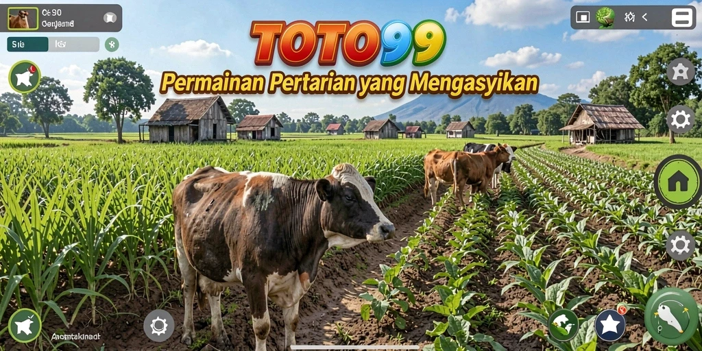 Screenshot utama TOTO99 menampilkan pengalaman gameplay bertani yang seru.