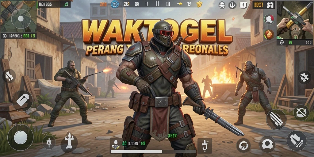 Gameplay seru WAKTOGEL dalam pertempuran Battle Royale.
