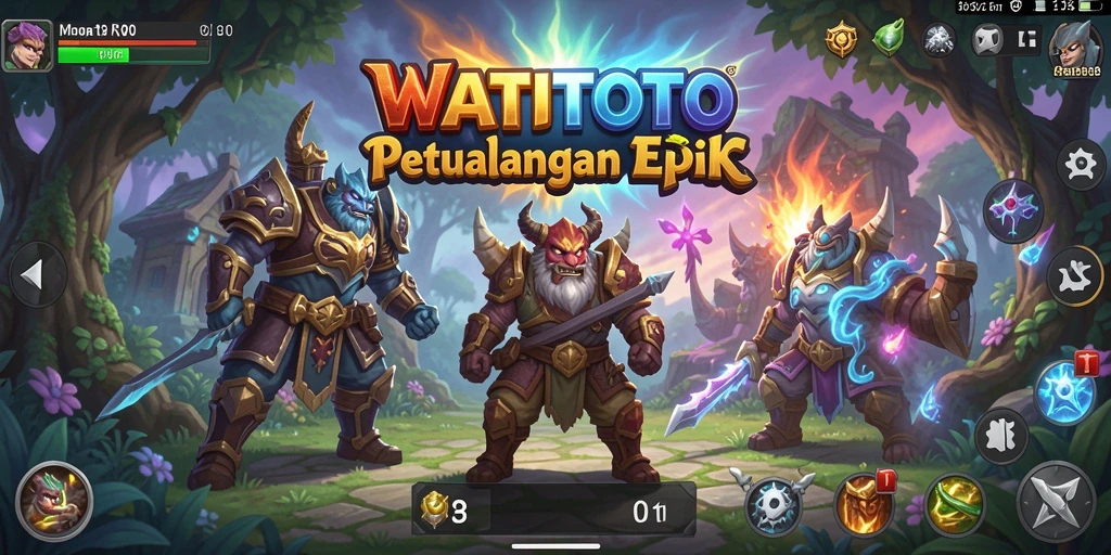 Tampilan gameplay RPG WATITOTO yang mengesankan dan mendebarkan.
