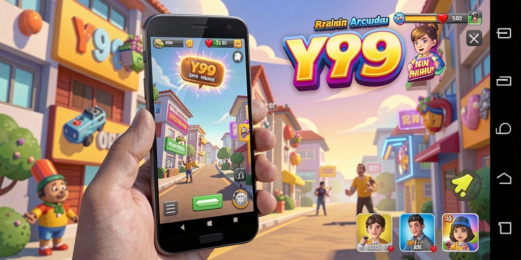 Tampilan gameplay seru dari Y89 yang penuh aksi.
