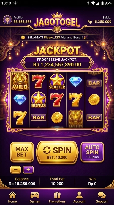 Pengguna menikmati fitur unggulan dalam aplikasi jagotogel.
